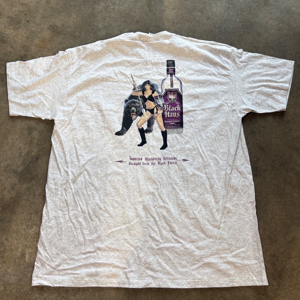 Vintage 90s Black Haus Alcohol tee